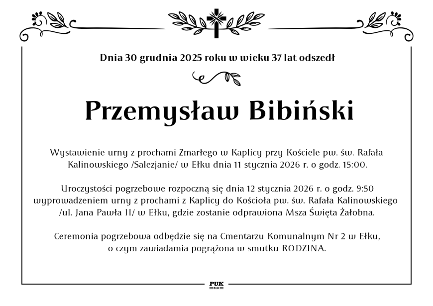 Przemysław Bibiński - nekrolog